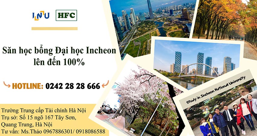 SĂN HỌC BỔNG ĐẠI HỌC INCHEON LÊN ĐẾN 100%